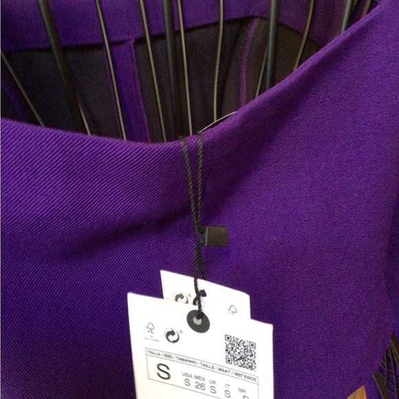 NEW! ZARA Join Life Purple Long Sleeve Crop Top - Picture 11 of 11